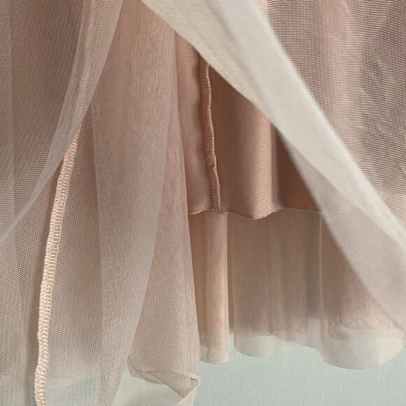 Mossimo Vintage Knee Length Tulle Pull On Skirt in Petal Pink Womens Size S/M - Picture 7 of 8